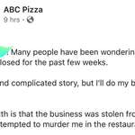 image for Insane family owned pizza shop drama