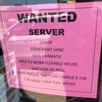image for Local Job Posting Looking for Server