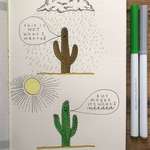 image for [Image] I drew a motivational cactus in my journal to help me power through really low moods
