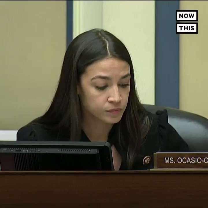 image for NowThis auf Twitter: "‘You don’t think that having 10,000 officers in a violent, racist group sharing rape memes of members of Congress points to any concern of a dehumanized culture?’ — @AOC pressed 