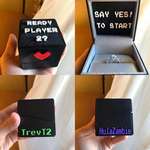 image for Met my girlfriend on the gaming subreddit. Today I proposed to her with this 8-Bit ring box I made using my 3D printer... She said YES! :)