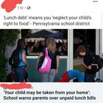 image for Asshole school system charging kids for lunch and then blaming parents