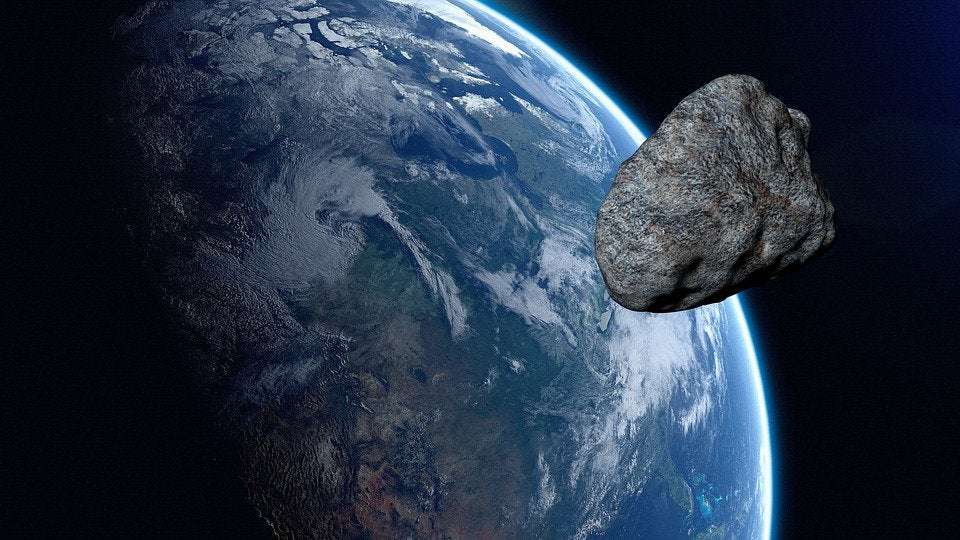 image for A large asteroid just zipped between Earth and the Moon