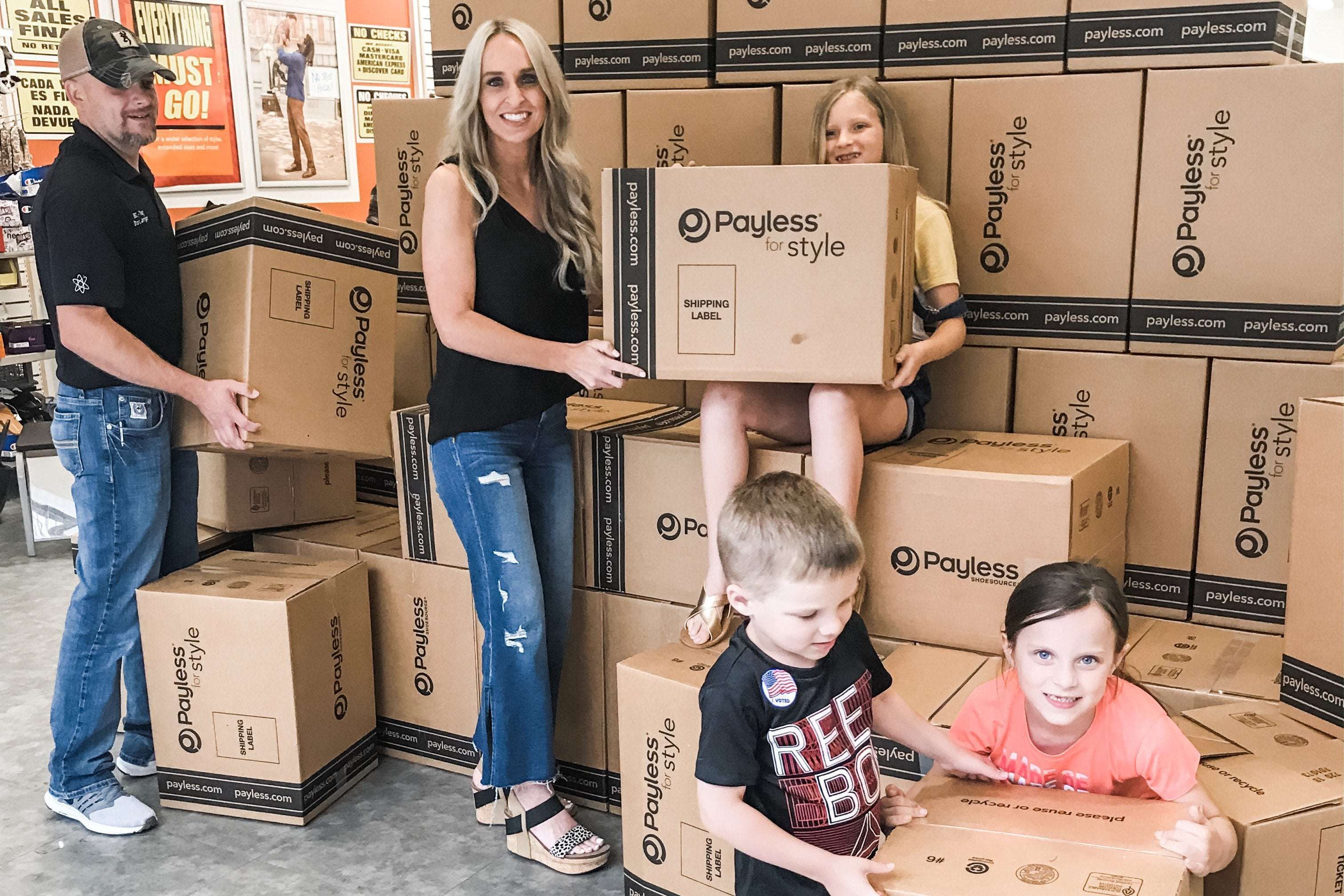 image for An Arkansas Lawyer Bought 1,500 Pairs of Shoes From a Payless Going Out of Business. Now She's Donating Them to Kids in Need