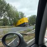 image for Renault F1 truck crashed on the highway in Hungary