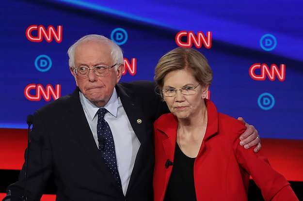 image for Bernie Sanders And Elizabeth Warren Teamed Up Instead Of Taking CNN’s Bait