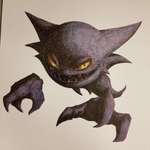 image for Heres the color pass I did on Haunter. Mixing colors with markers is challenging but was a fun one to do.