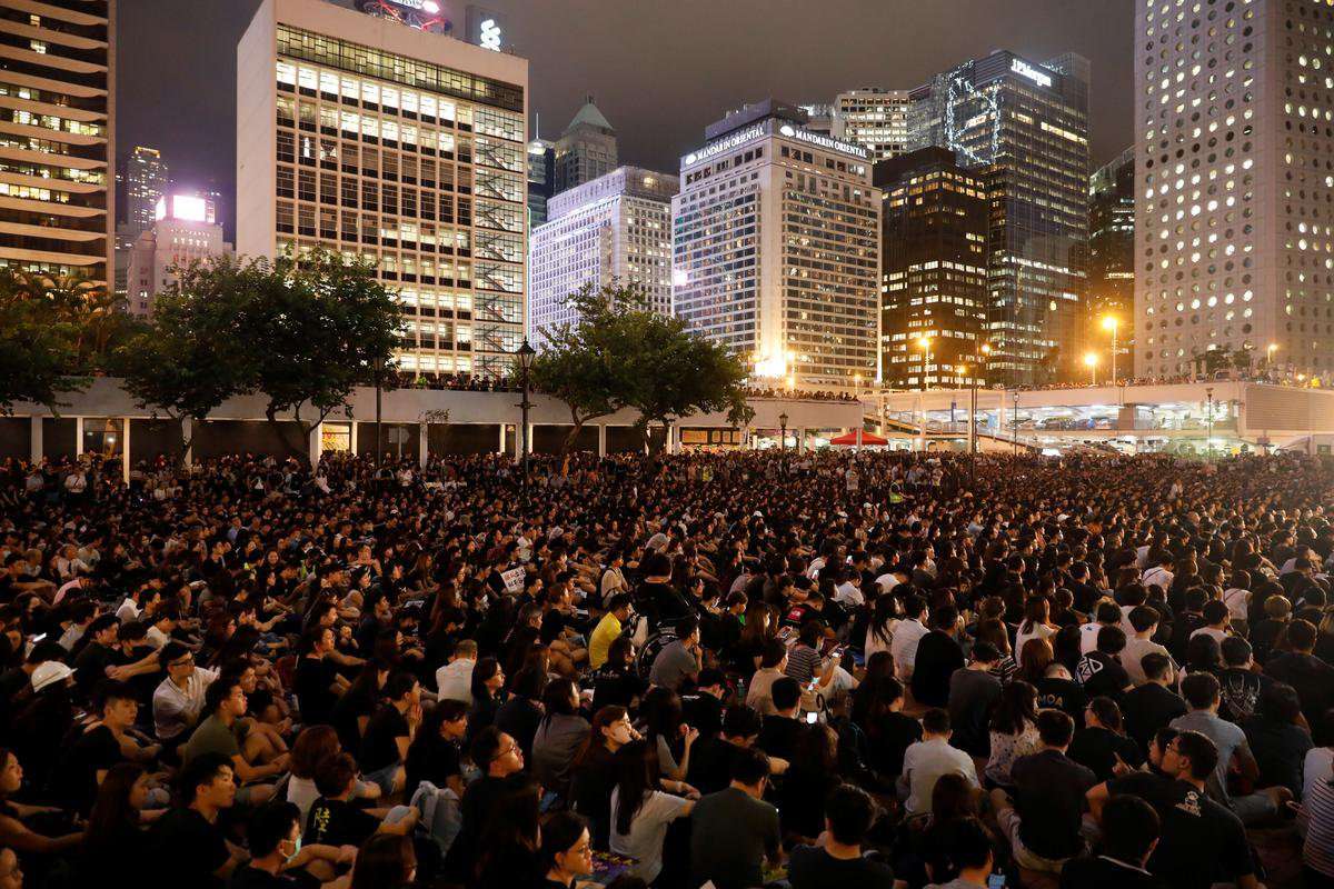 image for Thousands of Hong Kong civil servants defy government to join protests