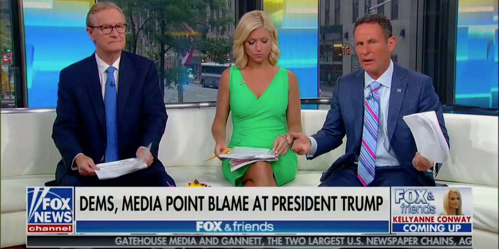 image for A 'Fox and Friends' host said it's 'a fact' that America is experiencing a Hispanic invasion, directly echoing the El Paso shooter's manifesto