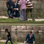image for A groom saves a boy from drowning during his wedding photoshoot