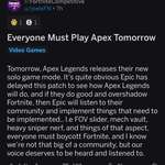 image for Our devs are being dumb so we will be joining rn apex train tomorrow