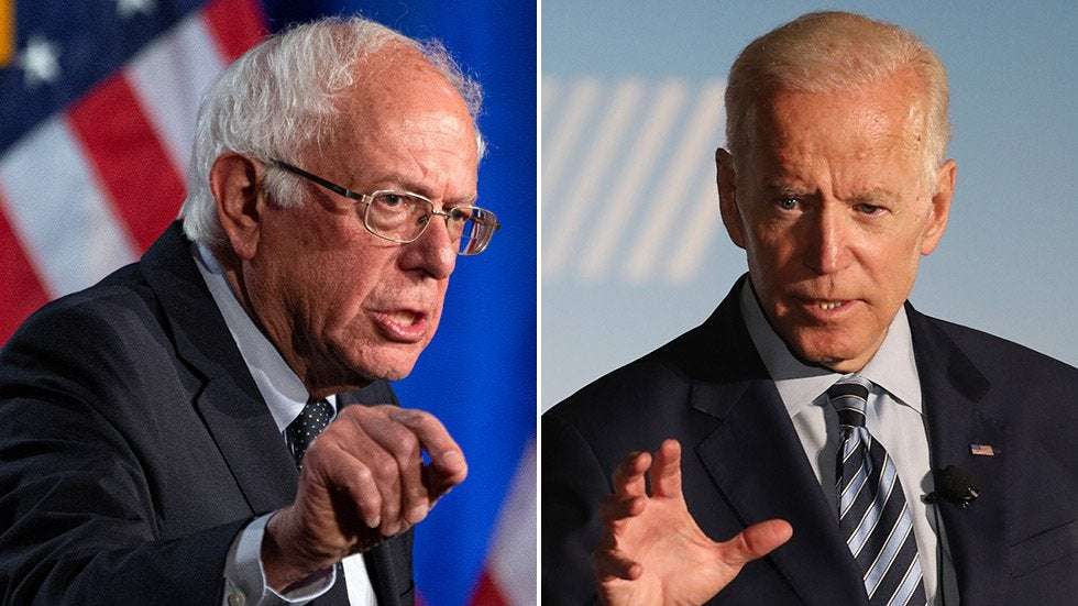 image for Sanders overtakes Biden in New Hampshire poll
