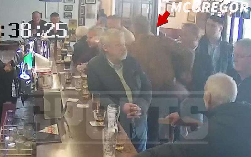 image for Video of Conor McGregor Punching Old Man in Head in Whiskey Dispute