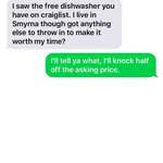 image for I was giving away a free dishwasher on Craigslist and caught one in the wild!