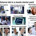 image for Science lab in a movie starter pack