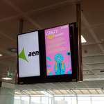 image for Tenerife airport shows ads on the flight information screens every few minutes (for at least a minute), so if you're unlucky you have to wait before knowing which gate to go to.