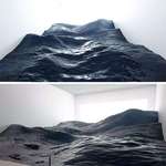 image for Hyperrealist art installation of ocean waves