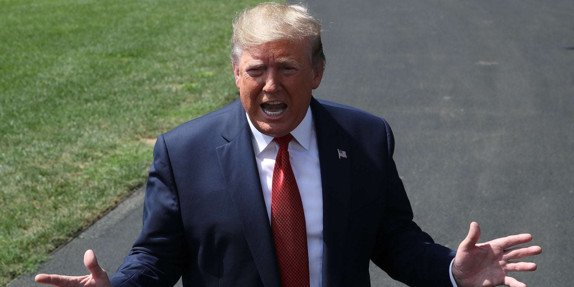 image for Trump ranted for 35 minutes in 89-degree heat, calling the prime minister of Denmark 'nasty,' repeating his claim that Jewish voters are 'disloyal', and saying it 'isn't my trade war'
