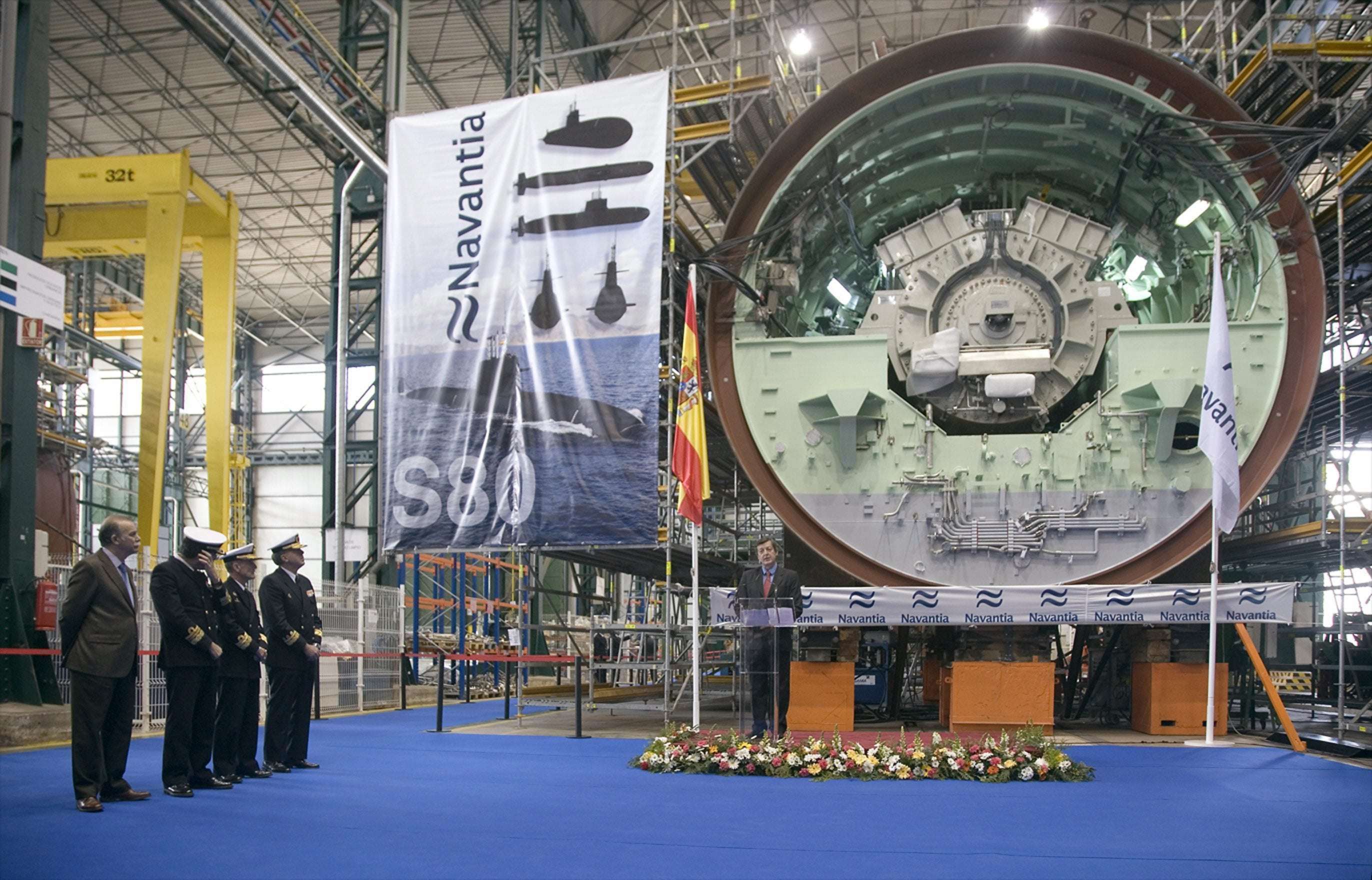 image for Spain builds submarine 70 tons too heavy after putting a decimal in the wrong place