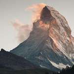 image for Sunlight setting on Matterhorn in Zermatt, Switzerland. [OC] 1920x1280