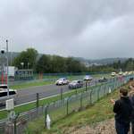 image for All safety personnel and ambulances doing a track parade at Spa, big applause and respect from the crowd!