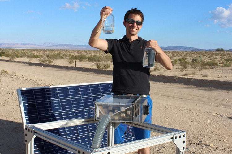 image for Water harvester makes it easy to quench your thirst in the desert