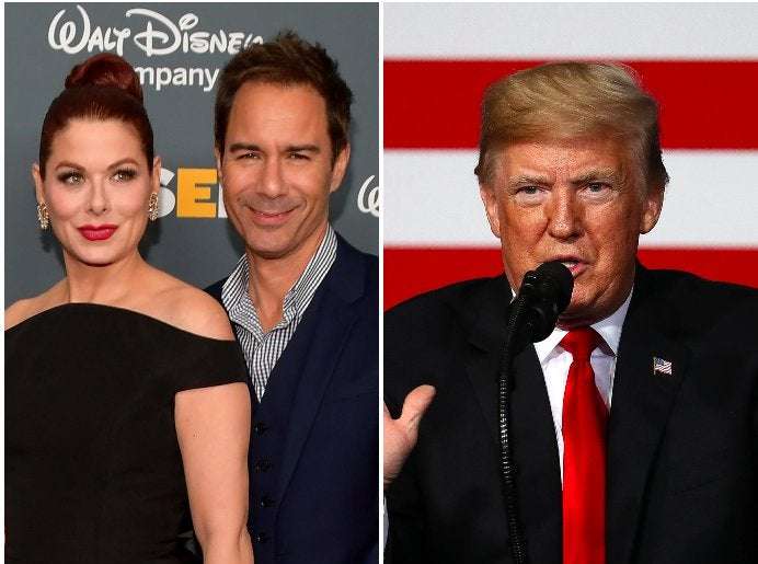 image for Will & Grace stars Debra Messing and Eric McCormack call for Hollywood to blacklist those attending Trump fundraiser