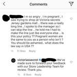 image for Pregnant woman thinks the law says she gets to skip the line at Victoria’s Secret