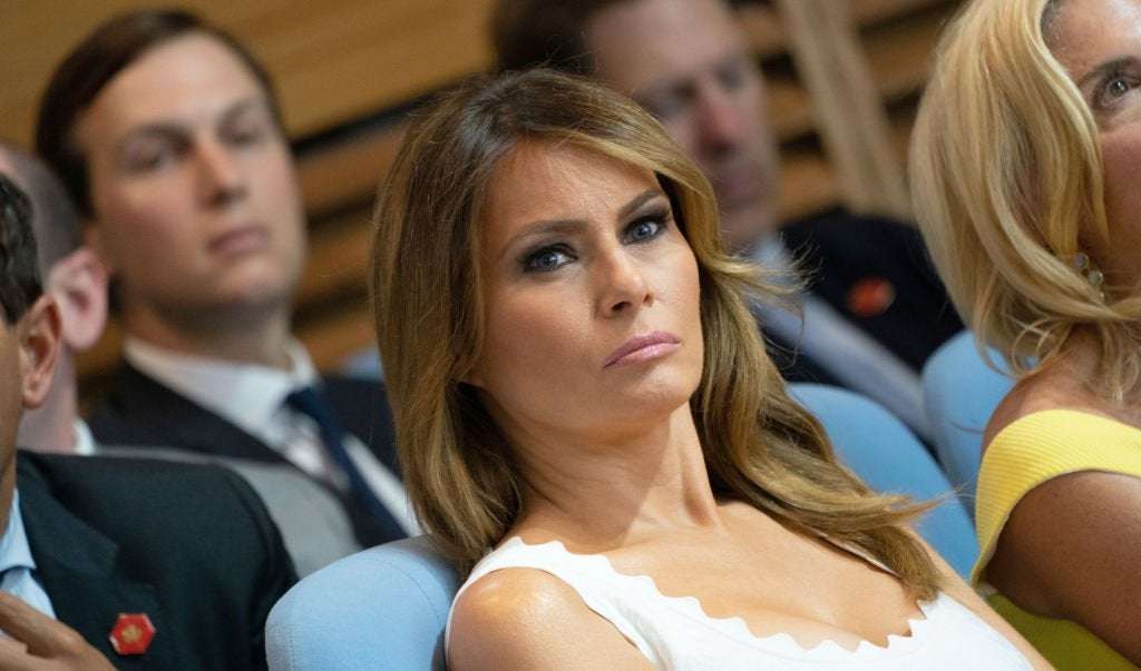 image for Melania's 'Einstein Visa' Was Based on Her Having a College Degree — Which She Lied About Having