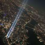 image for NYC from an airplane, tonight