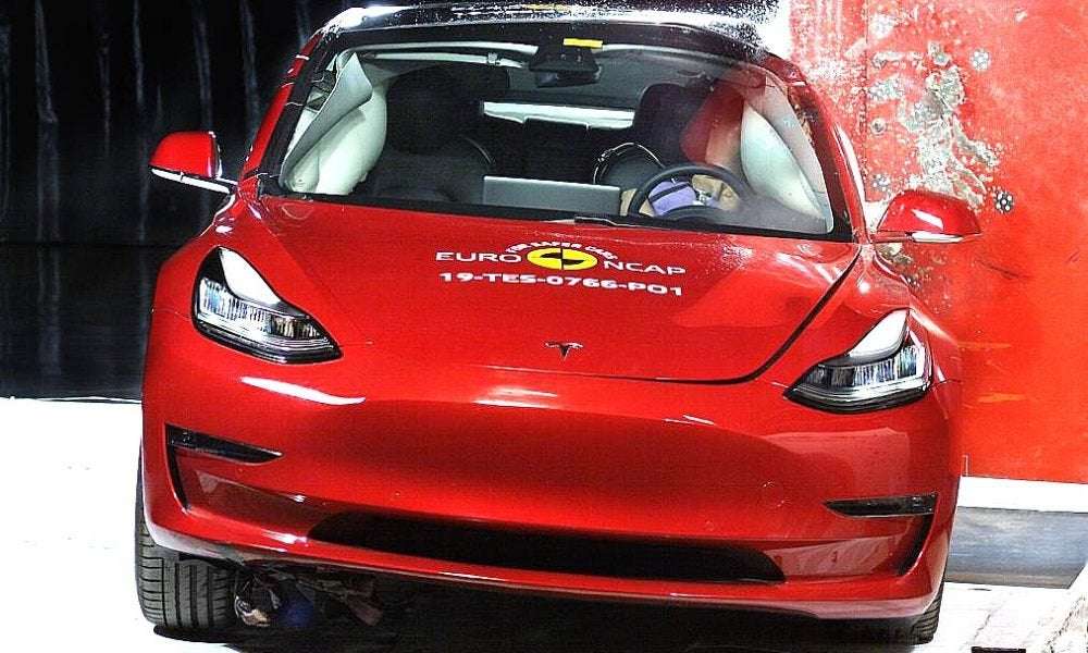 image for Tesla misses insurance firmâs âSafest Carsâ list because its EVs donât crash often enough
