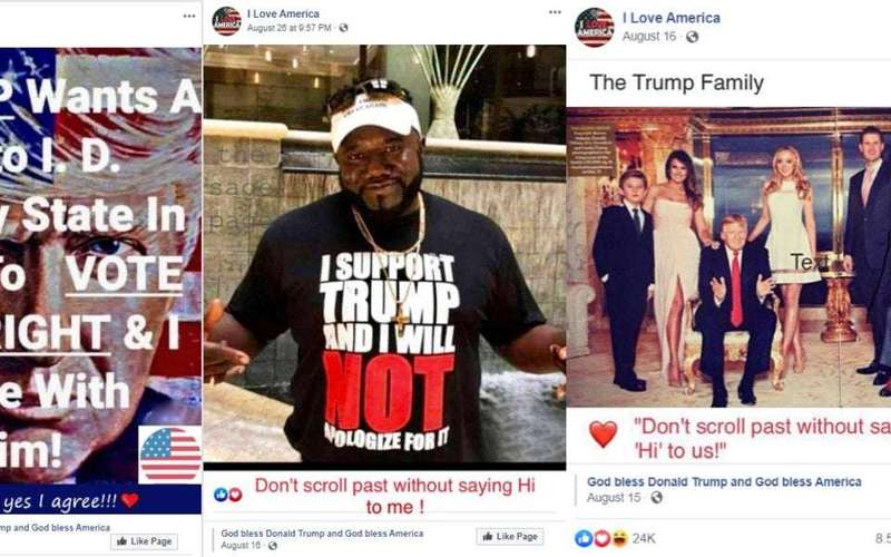 image for Massive "I Love America" Facebook page, pushing pro-Trump propaganda, is run by Ukrainians
