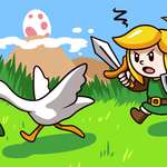 image for Drew this inspired by Untitled Goose Game and Link's Awakening being released on the same day!