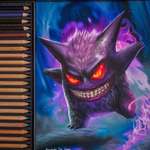 image for I just finished my colored pencils interpretation of Gengar! It took forever to finish but i hope You will like it!