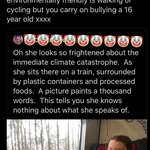 image for Bullying a 16 year old girl for eating and taking public transportation