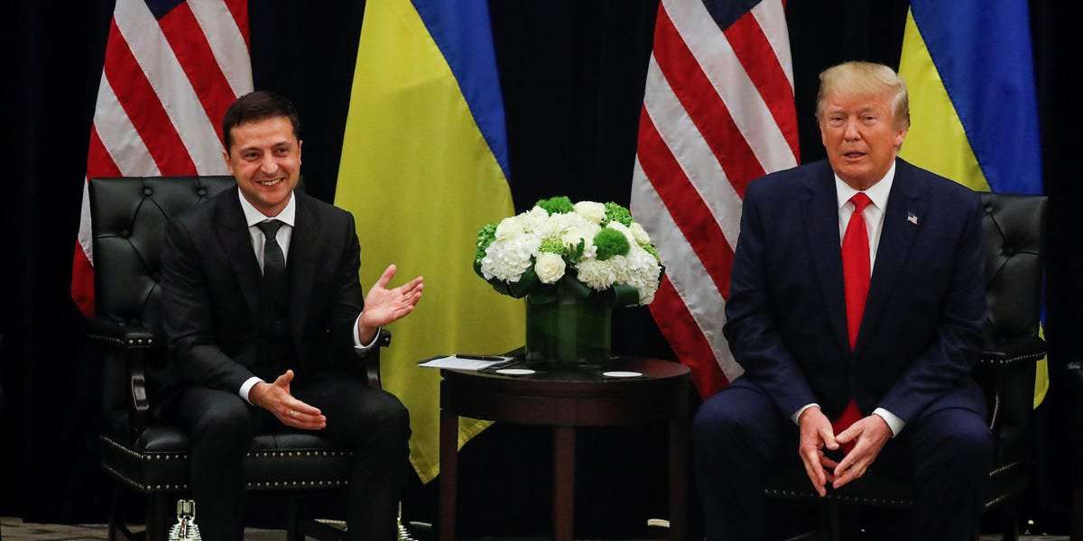 image for Ukraine's president tells Trump to his face that he doesn't want to be involved in US elections