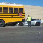 image for Don't tailgate a school bus when your car is shaped like a door stop.