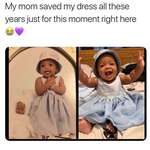 image for Passing down a dress from mother to daughter