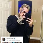 image for Aaron Carter just got a massive face tattoo.