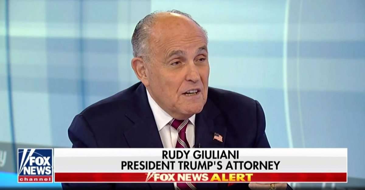 image for Report: Rudy Giuliani Worked With Fox News Legal Guests on Secret Project to Dig Up Ukraine Dirt on Joe Biden