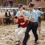 image for Bernie Sanders getting arrested for protesting against segregation in 1963