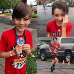 image for [Image] This is one amazing dude, this 9 year old kid Kade missed his turn in his 5k race and WON the overall first place in the 10k in the St. Cloud, MN area.
