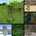 image for This Resource pack has Camouflaged Creepers that blend in with the Biome they spawn in!