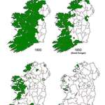 image for The decline of our native tongue over the last 2 centuries, I find the maps rather than the reciting of statistics, gives a far better impression on the overall erosion of one of the biggest aspects of our culture, Irish itself.