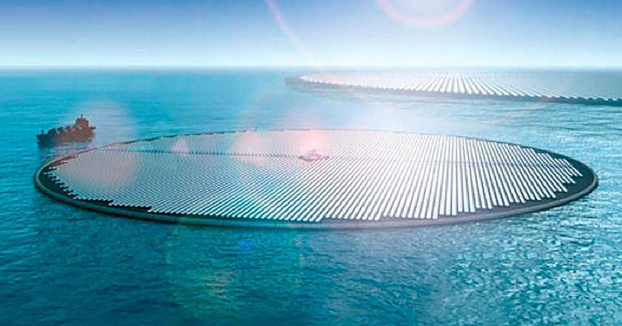 image for Giant Floating Solar Farms Could Make Fuel and Help Solve the Climate Crisis, Says Study