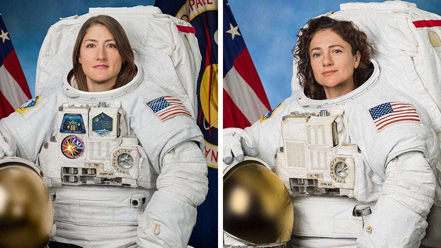 image for NASA Moves Up 1st All-Female Spacewalk to This Week