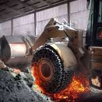 image for These specialized chain tires that are used in the extreme heat of steel mills.