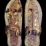 image for Egyptian pharaoh Tutankhamen’s 3,300 year old sandals.