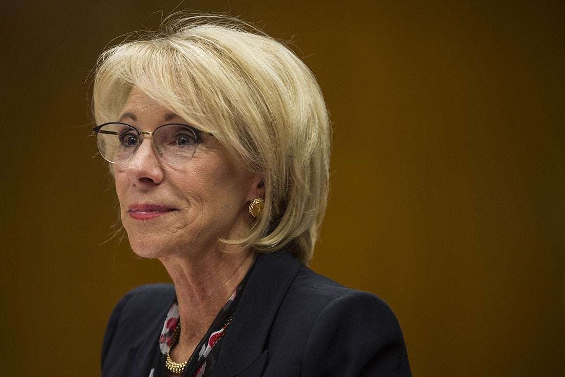 image for DeVos held in contempt for violating judge's order on student loans