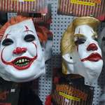 image for This dollar store is selling repainted Kim Jong Un and Donald Trump Pennywise masks